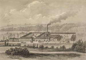 Vista da fábrica em Trois-Fontaines, 1883